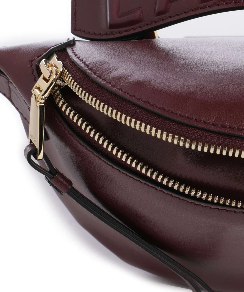 Lancel Origami Mini Sac bandoulière cassis