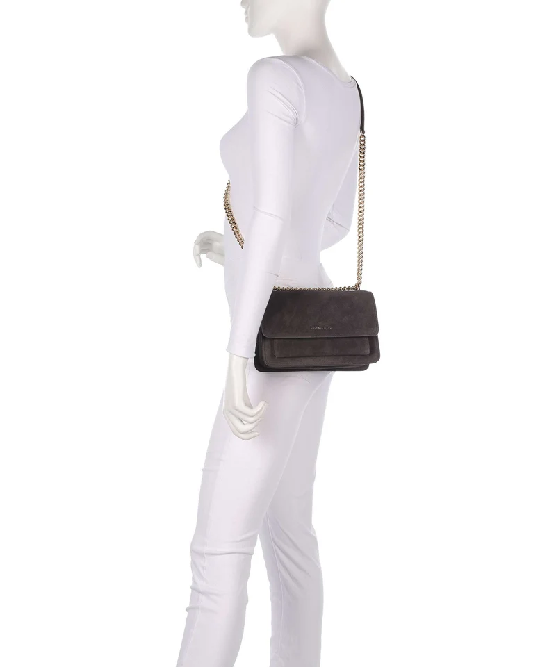 Michael Kors Claire Large Sac porté épaule chocolate