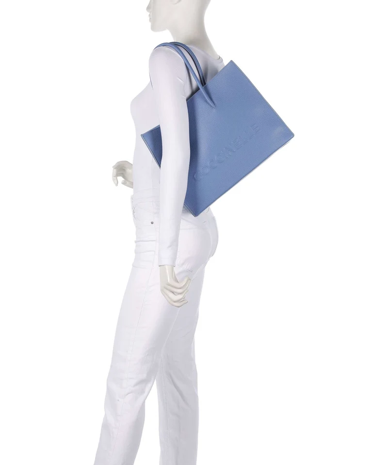 Coccinelle Myrtha Maxi Logo Cabas azul