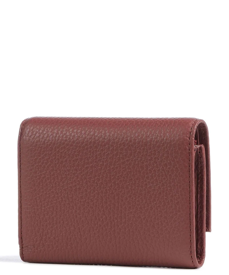 Coccinelle Metallic Soft Portefeuille brandy