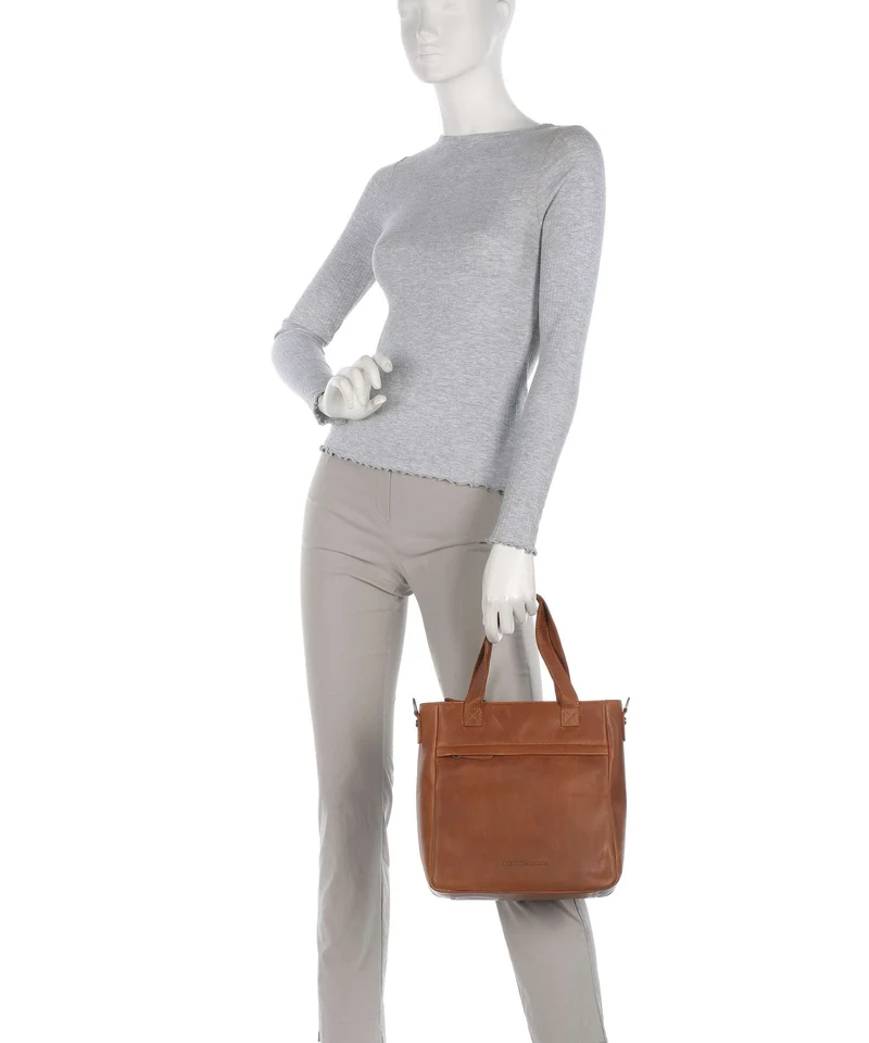 The Chesterfield Brand Wax Pull Up Cow Lingfield Sac à main cognac