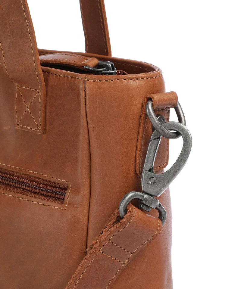 The Chesterfield Brand Wax Pull Up Cow Lingfield Sac à main cognac