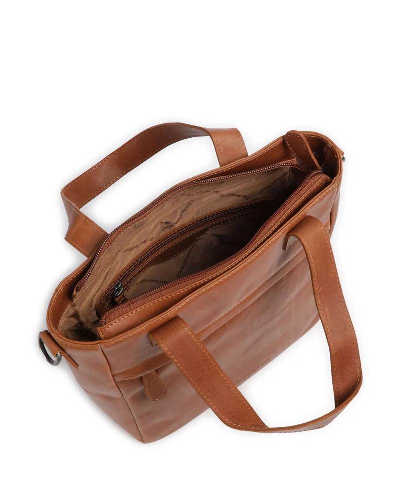 The Chesterfield Brand Wax Pull Up Cow Lingfield Sac à main cognac