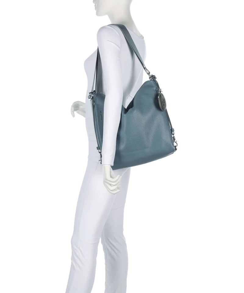 Mandarina Duck Mellow Leather Sac à main porté dos iron