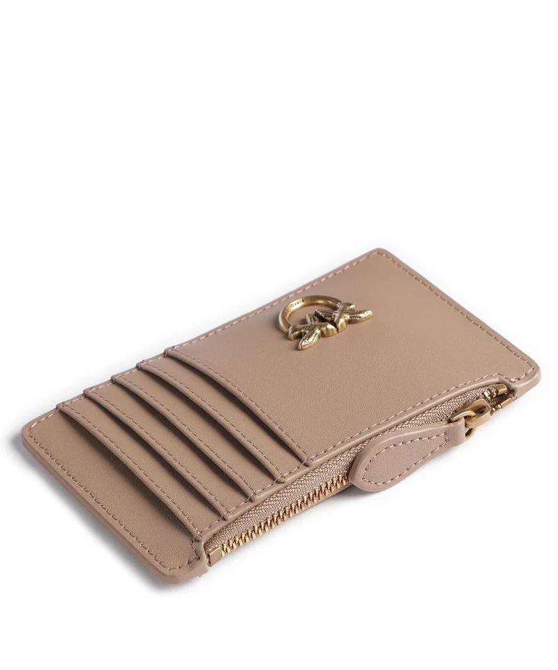 Pinko Airone Étui à cartes crédit biscotto zenzero/antique gold