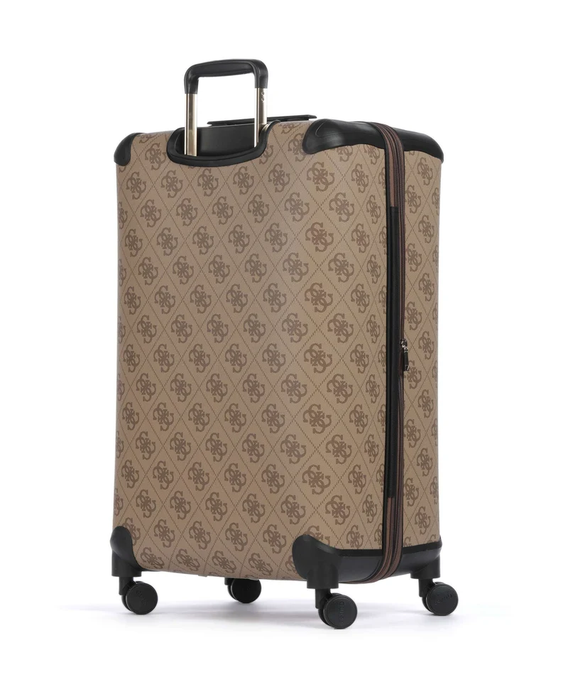 Guess Berta Maxi 4G Valise 4 roues latte logo/brown