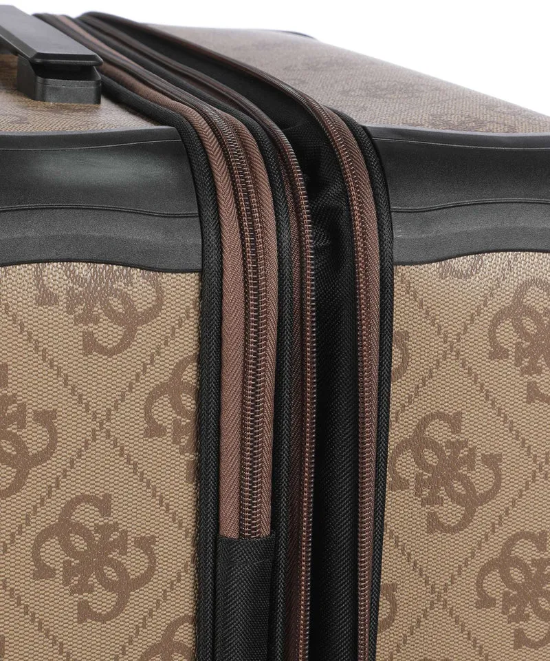 Guess Berta Maxi 4G Valise 4 roues latte logo/brown