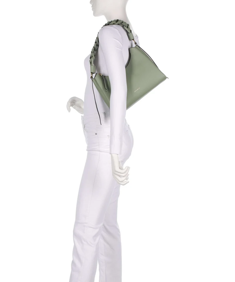 Coccinelle Boheme Grana Double Sac porté épaule greenery/rosett