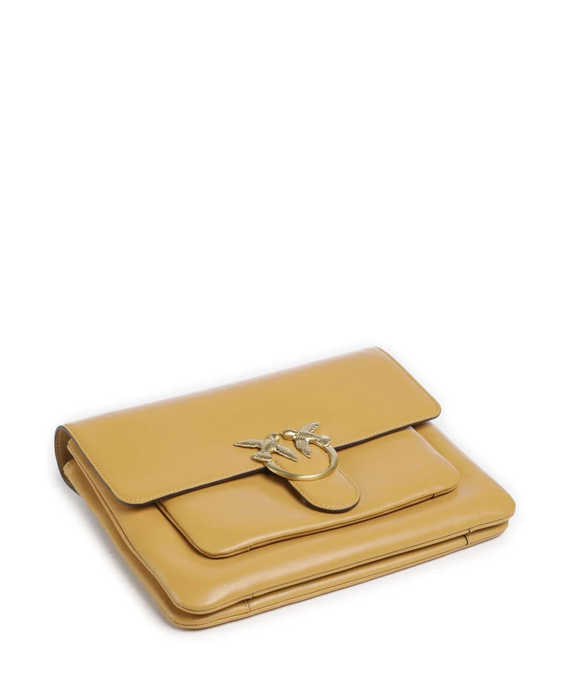 Pinko Love One Soft Big Sac porté épaule torroncino/matt gold