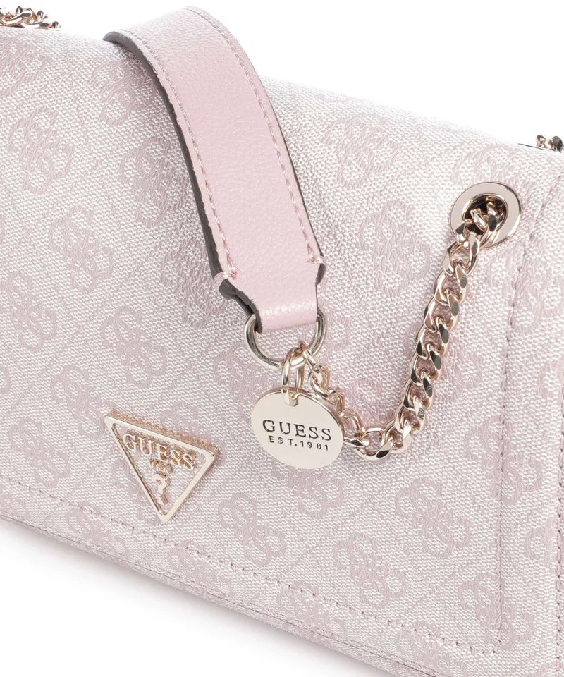 Guess Noelle Sac porté épaule orchid logo