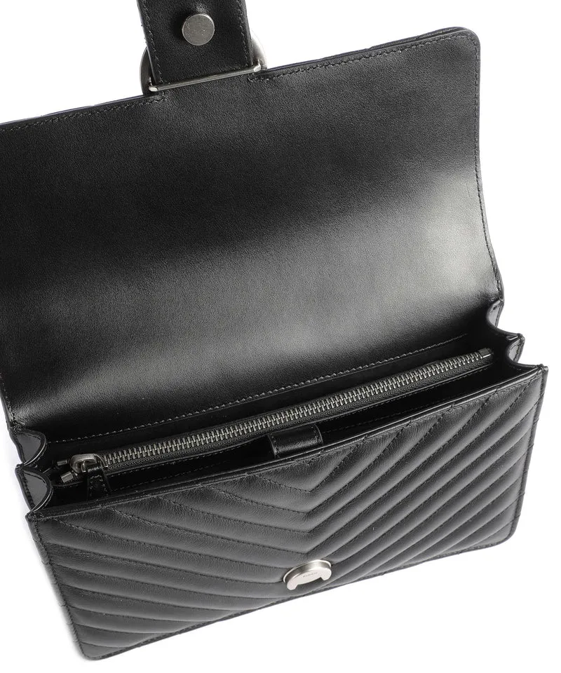 Pinko Love One Classic Sac porté épaule nero/old silver