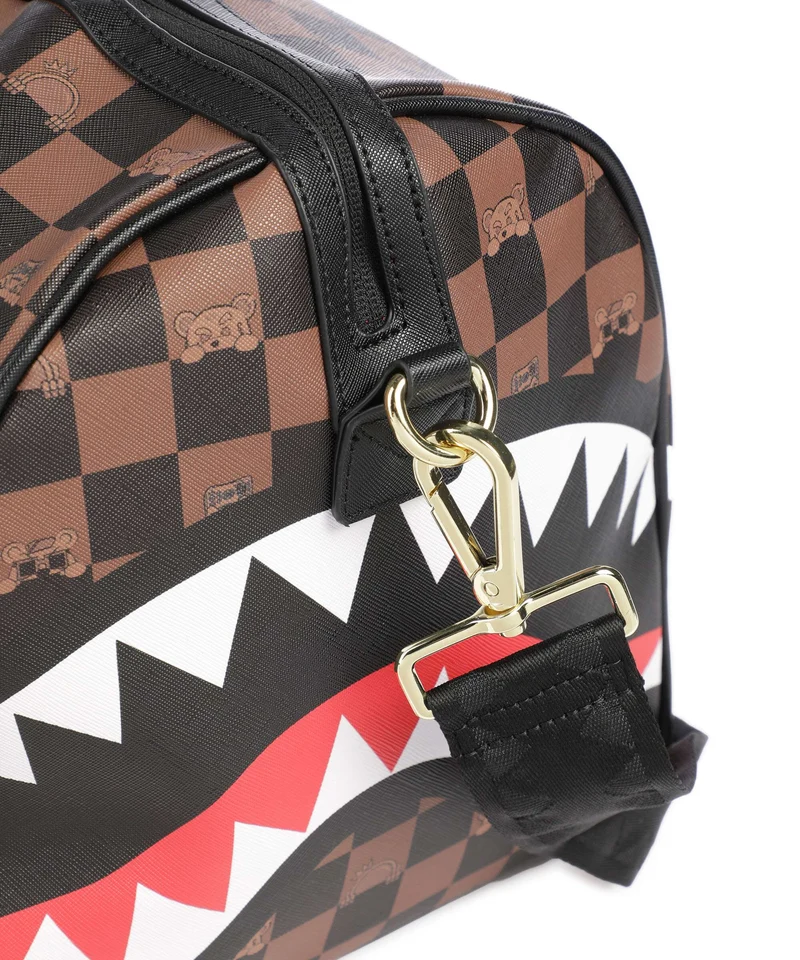 Sprayground Peeking Character Check Sac week-end multicolour