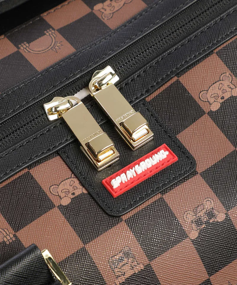 Sprayground Peeking Character Check Sac week-end multicolour