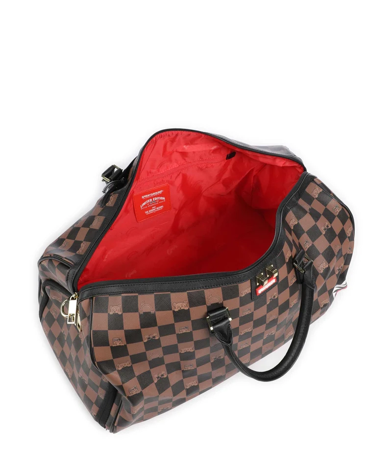 Sprayground Peeking Character Check Sac week-end multicolour