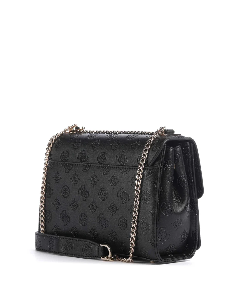 Guess Phoebe Peony Debossed Sac porté épaule black logo