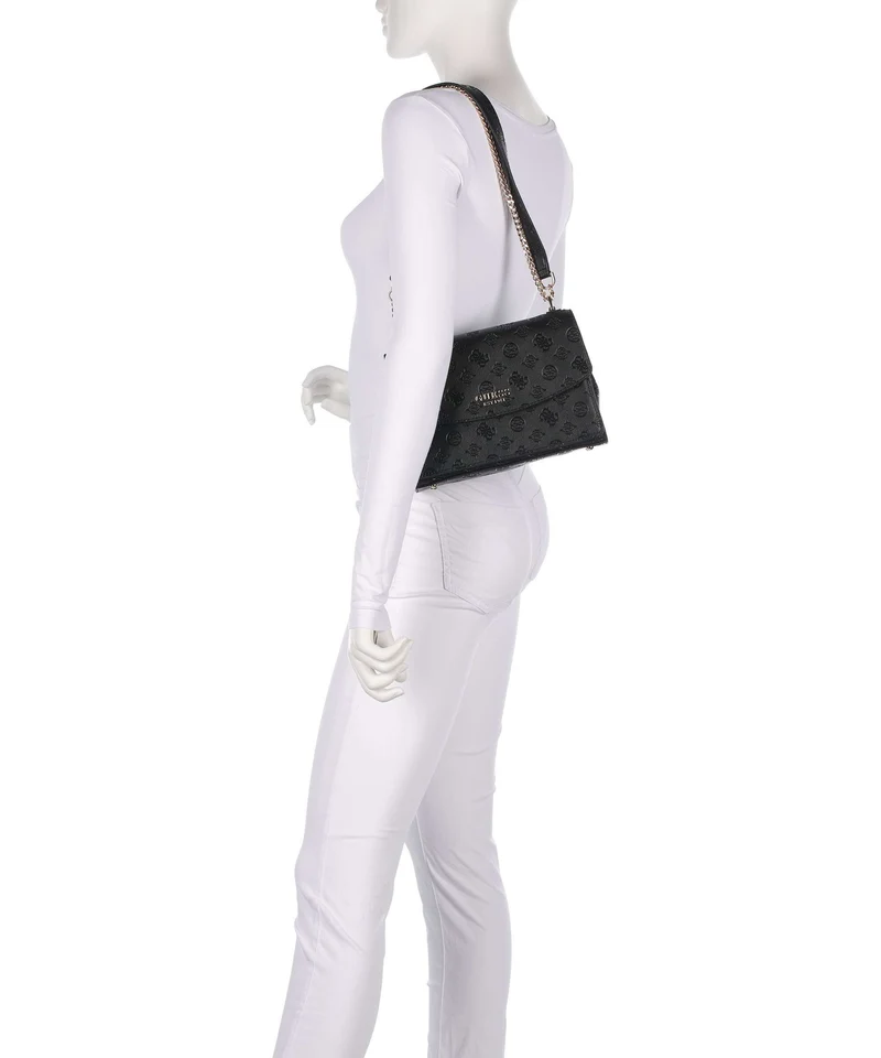 Guess Phoebe Peony Debossed Sac porté épaule black logo