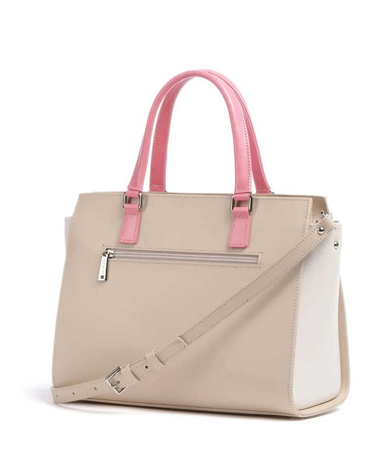 Lancaster Smooth Sac à main beige