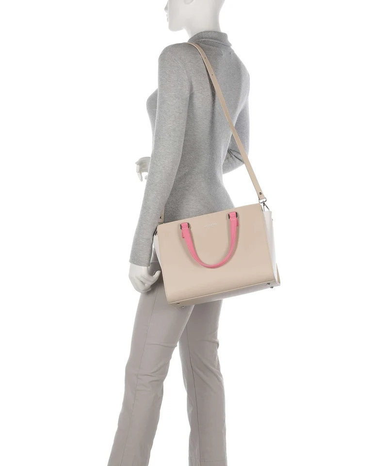 Lancaster Smooth Sac à main beige