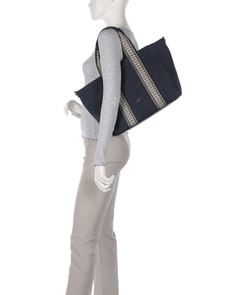 Abro Raffia Kaia Cabas navy