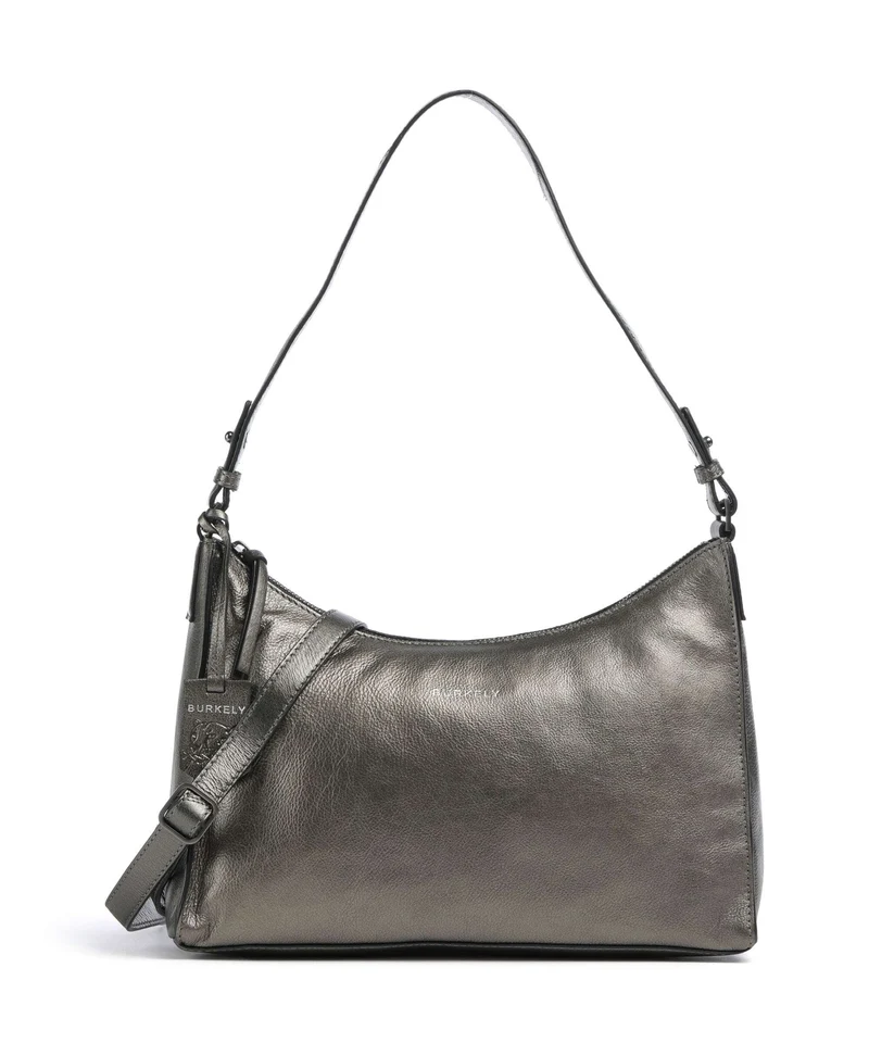Burkely Creased Crystal Sac porté épaule gunmetal