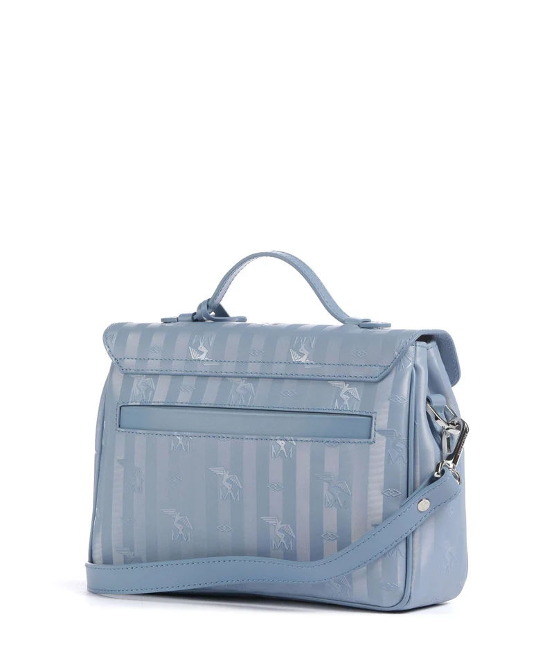 Maison Mollerus Vinerus Marly Sac bandoulière metallic silber/sky