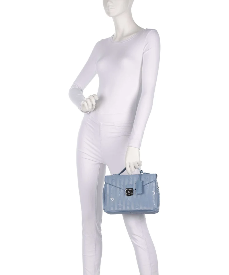 Maison Mollerus Vinerus Marly Sac bandoulière metallic silber/sky
