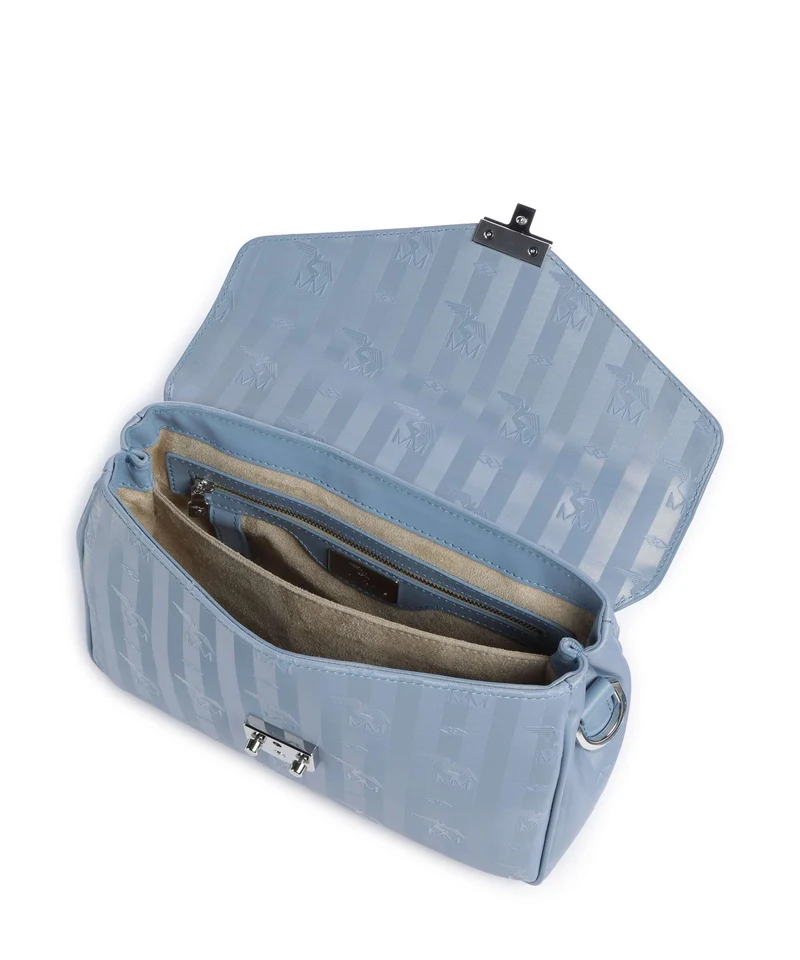 Maison Mollerus Vinerus Marly Sac bandoulière metallic silber/sky