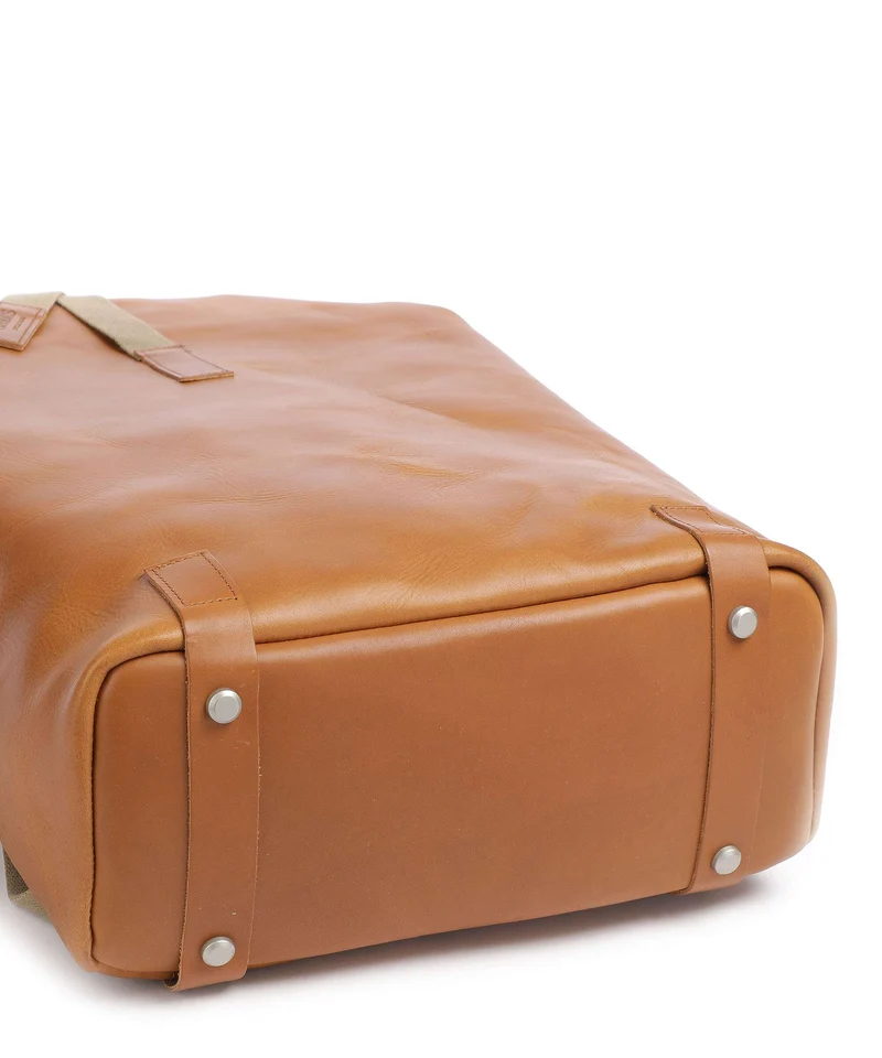 Brooks England Pickwick Leather Large Sac à dos roll-top cognac