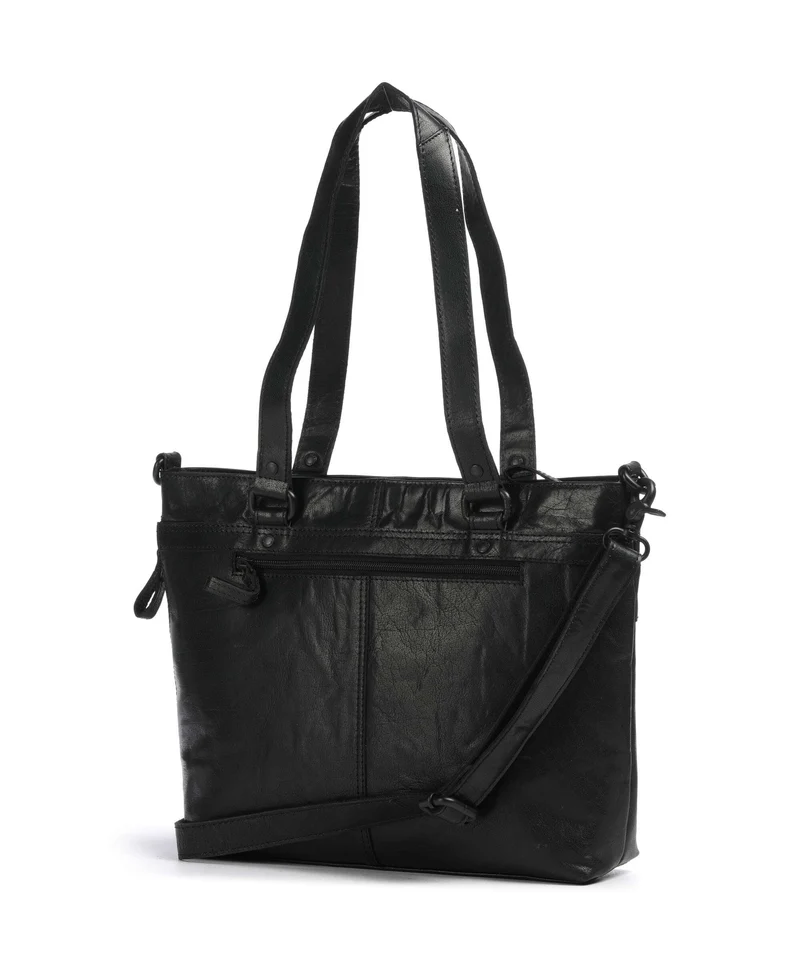 Spikes & Sparrow Bronco Lavendar Cabas schwarz