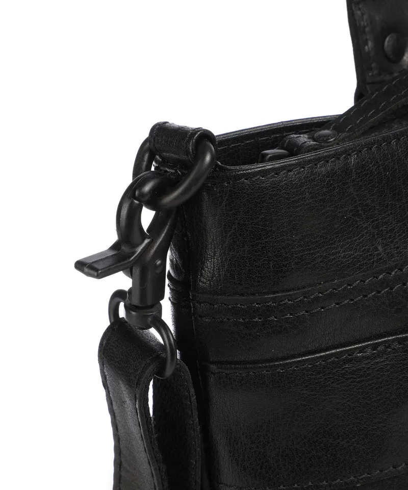 Spikes & Sparrow Bronco Lavendar Cabas schwarz