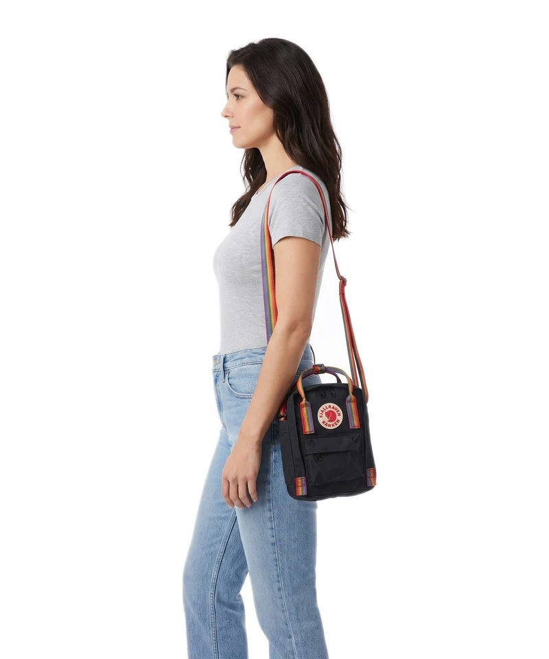 Fjällräven Kånken Sling Sac bandoulière black/rainbow