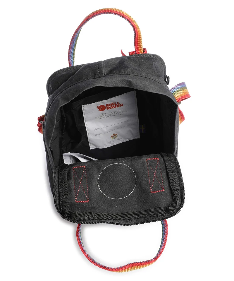Fjällräven Kånken Sling Sac bandoulière black/rainbow