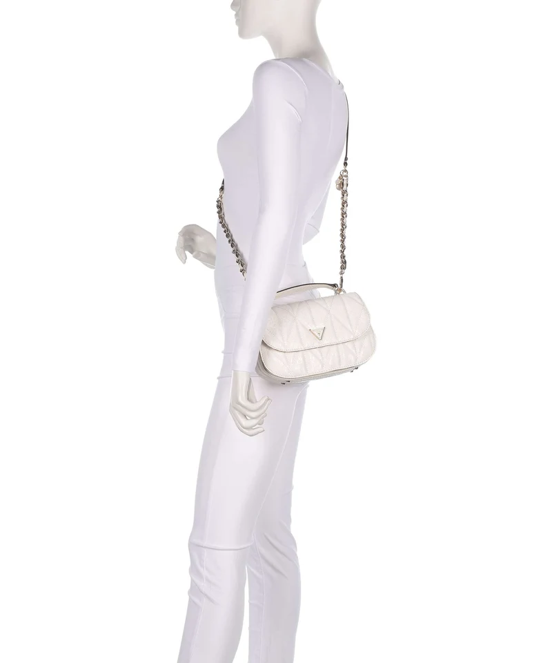 Guess Aldina G-Shine Sac bandoulière offwhite
