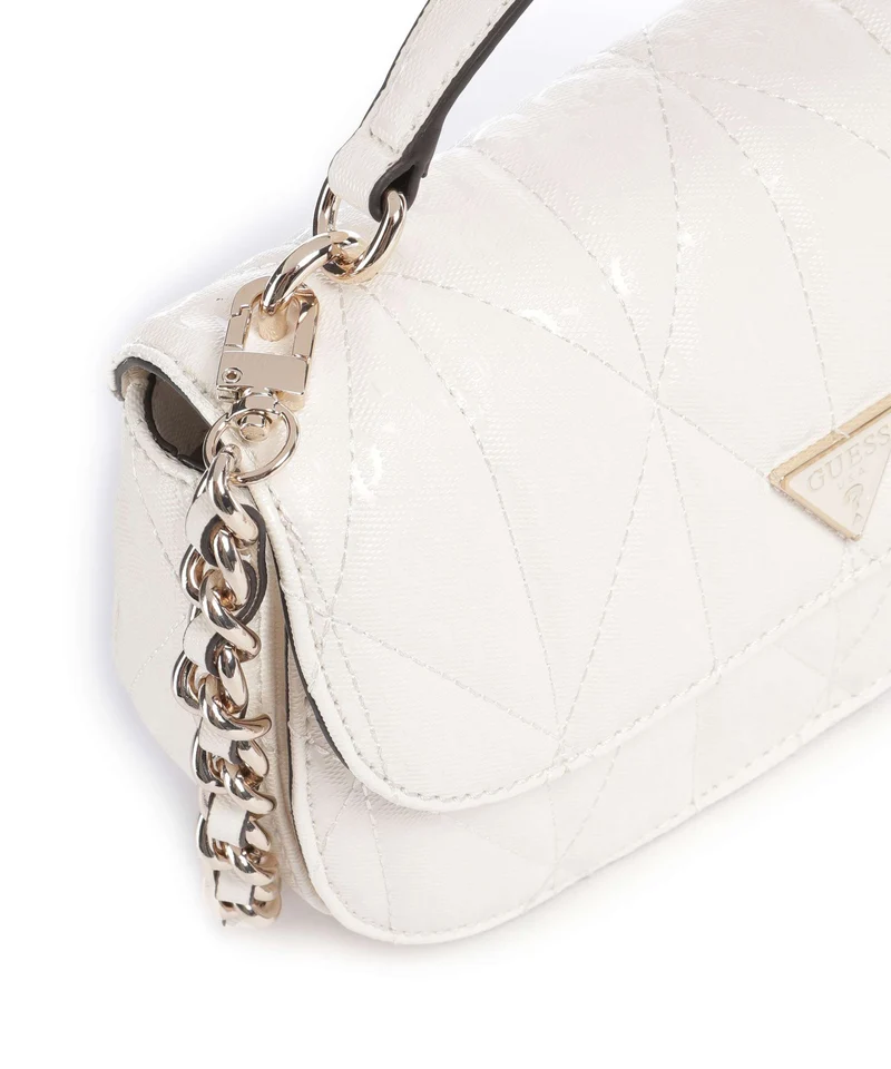 Guess Aldina G-Shine Sac bandoulière offwhite
