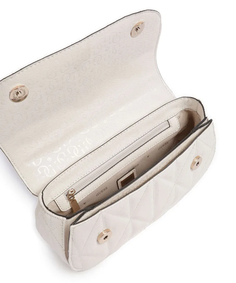Guess Aldina G-Shine Sac bandoulière offwhite