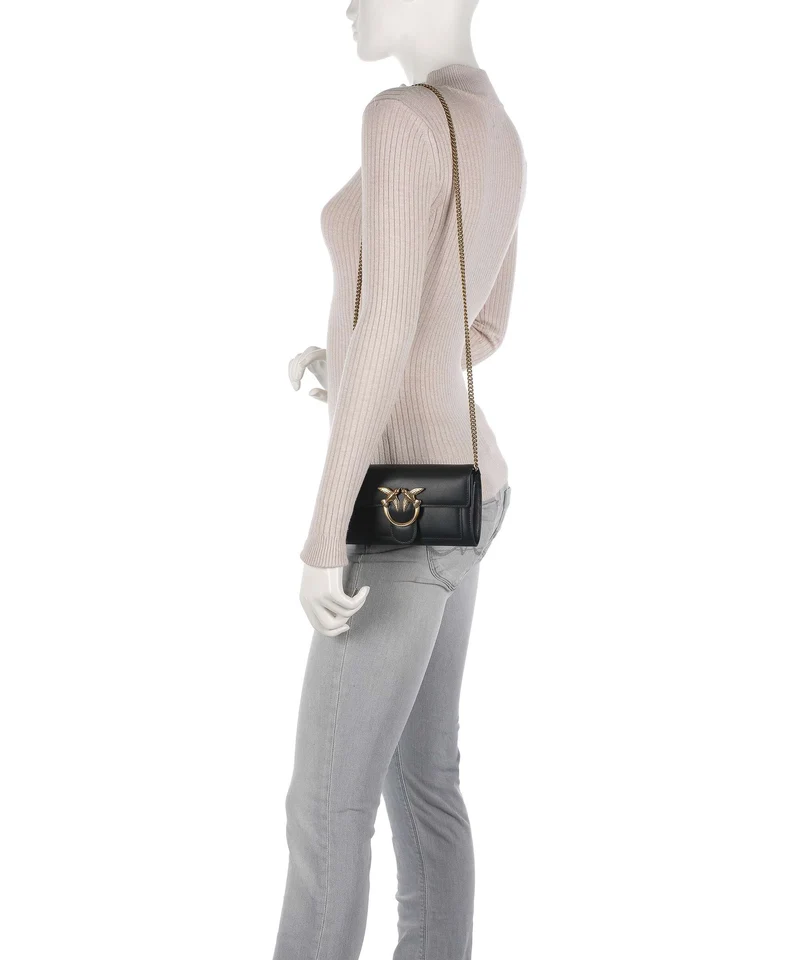 Pinko Love One Portefeuille nero/antique gold