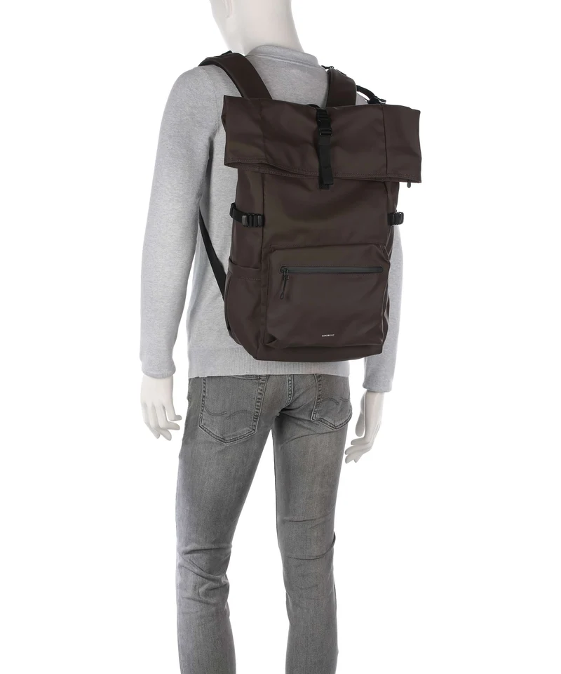Sandqvist Stream L Sac à dos roll-top brown