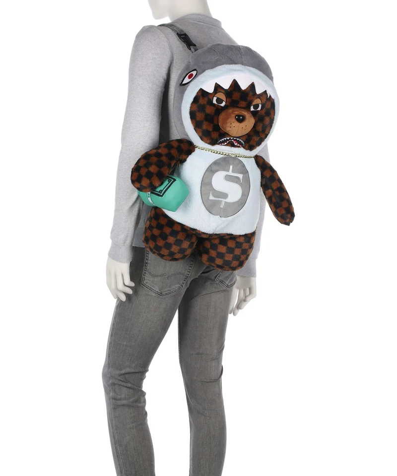 Sprayground Money Bear in Shark Costume Sac à dos multicolour