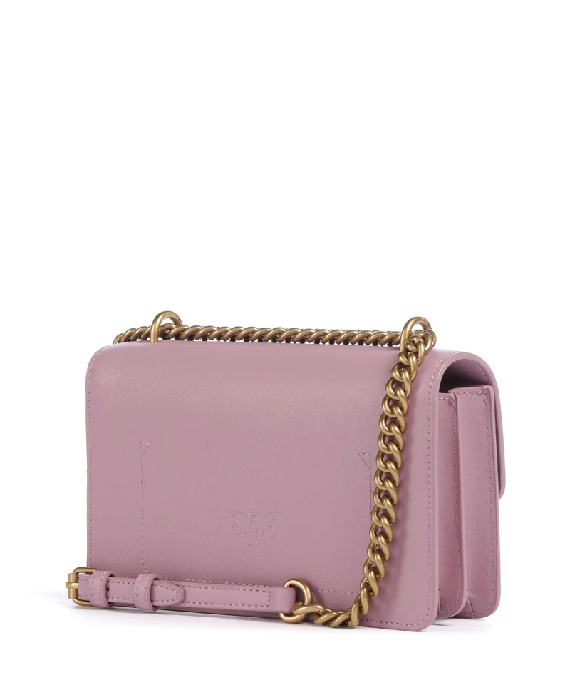 Pinko Love One Mini Sac porté épaule viola/antique gold