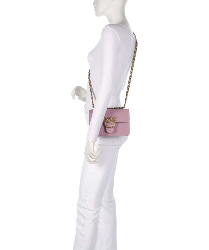 Pinko Love One Mini Sac porté épaule viola/antique gold