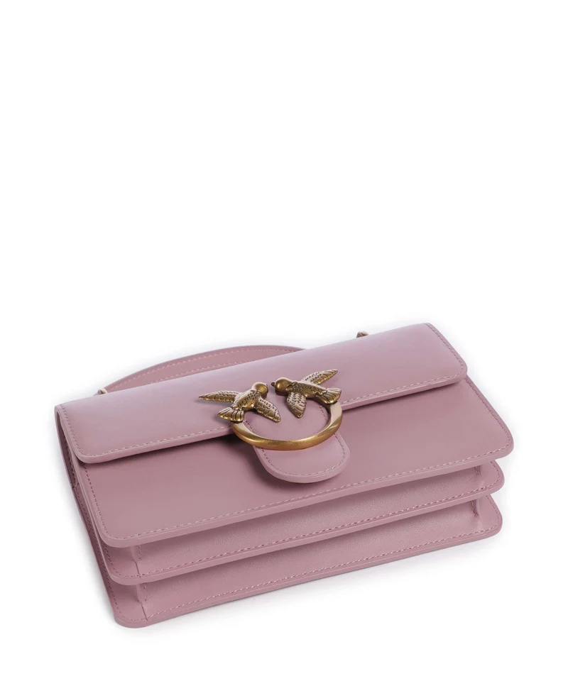 Pinko Love One Mini Sac porté épaule viola/antique gold