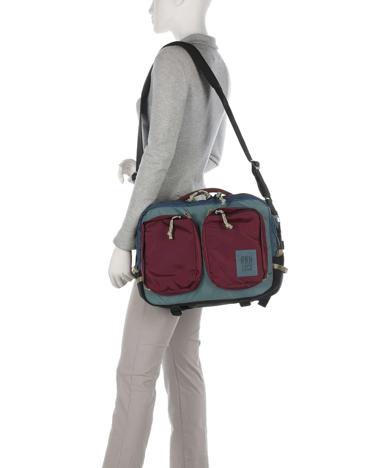 Topo Designs Global Porte-document dark denim/burgundy