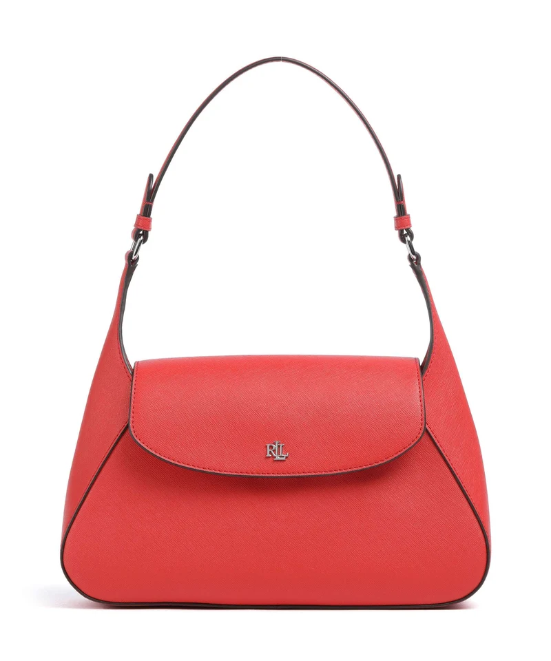 Lauren Ralph Lauren Schylar Medium Sac porté épaule bright vermillion