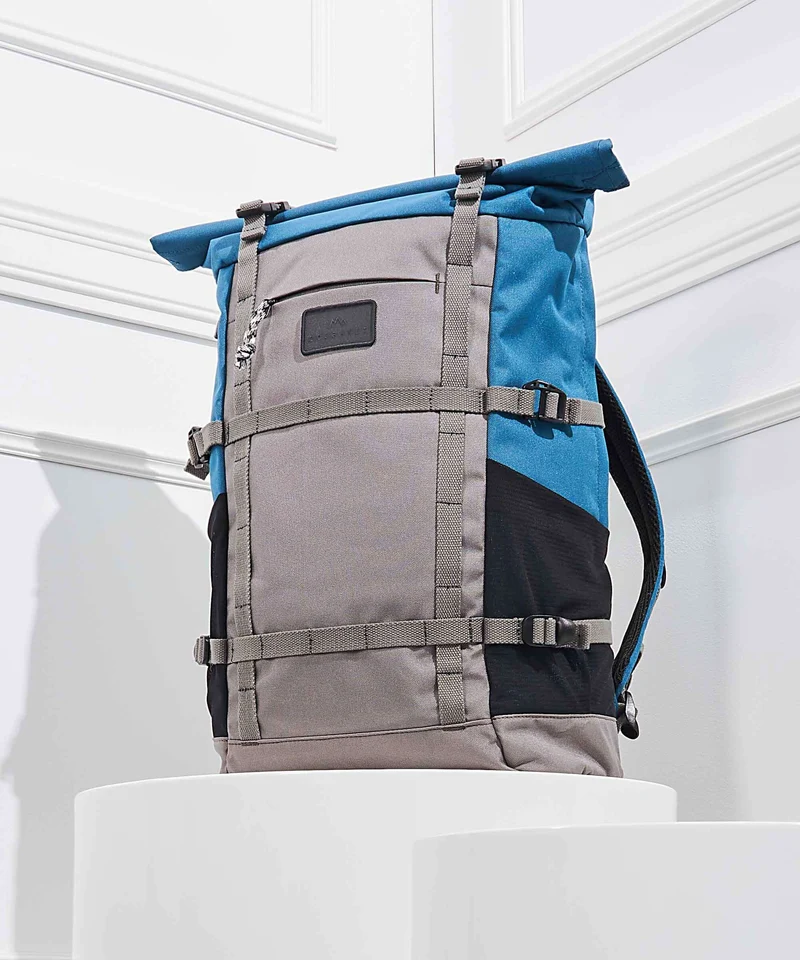 Doughnut Paratrooper Sac à dos roll-top grey/teal
