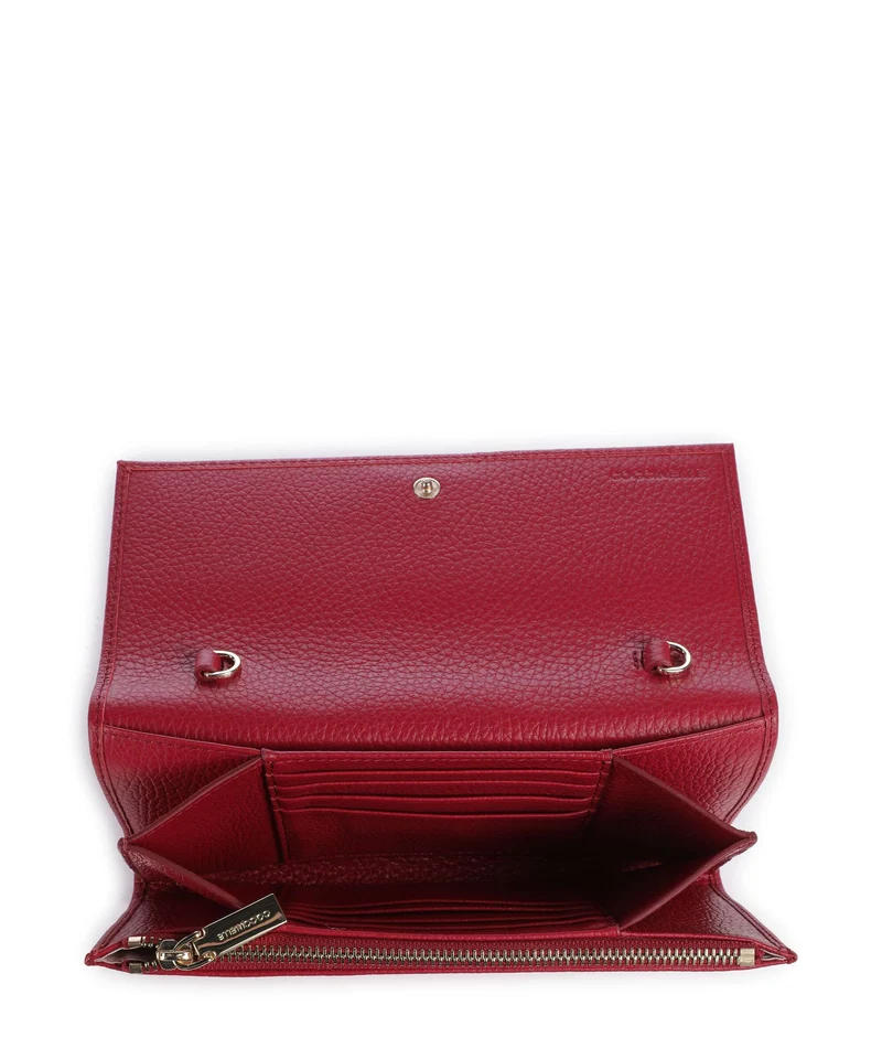 Coccinelle Metallic Soft Portefeuille sangria