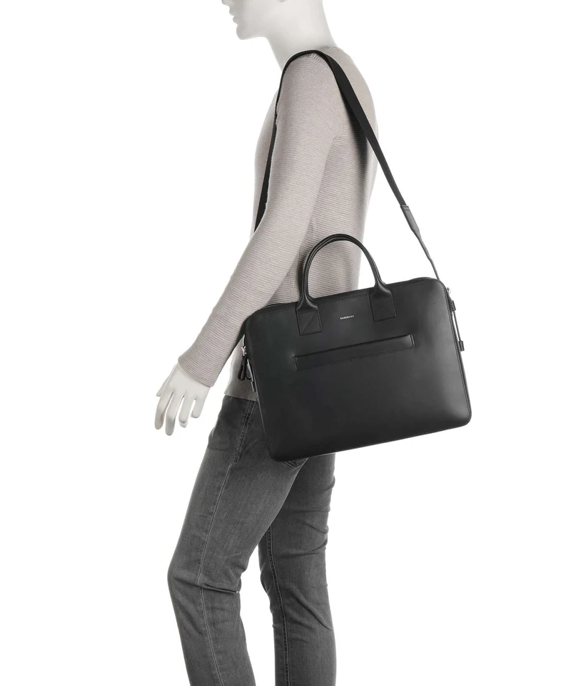 Sandqvist Leather Classics Seth Porte-document black