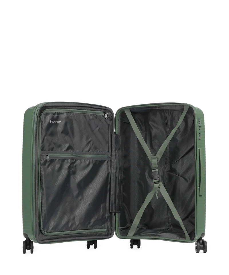 Travelite Air Stripe Set de valise (4 roues) green