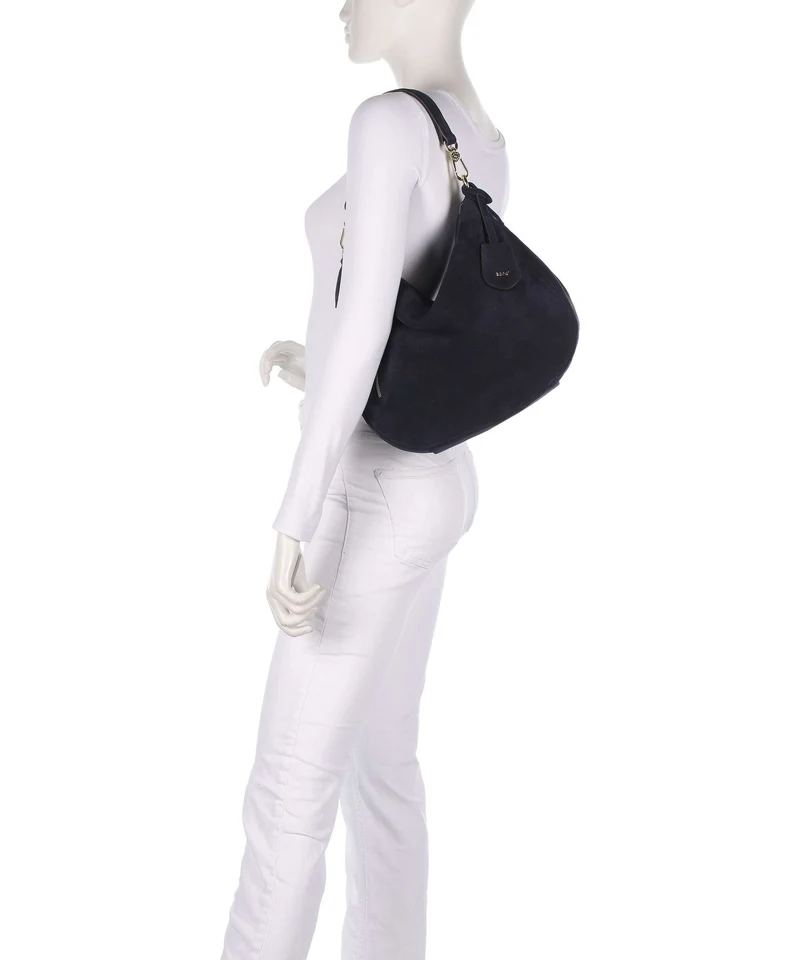 Abro Suede Juna Small Sac fourre-tout navy