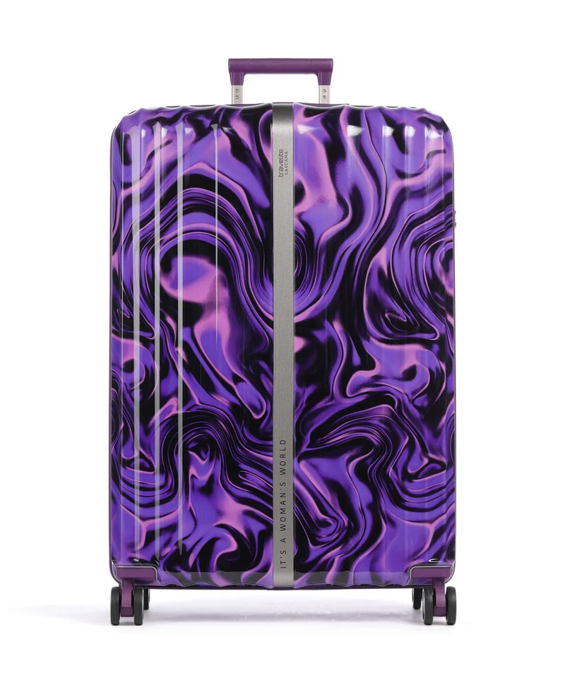 Travelite Lascana Edition Valise 4 roues purple swirl