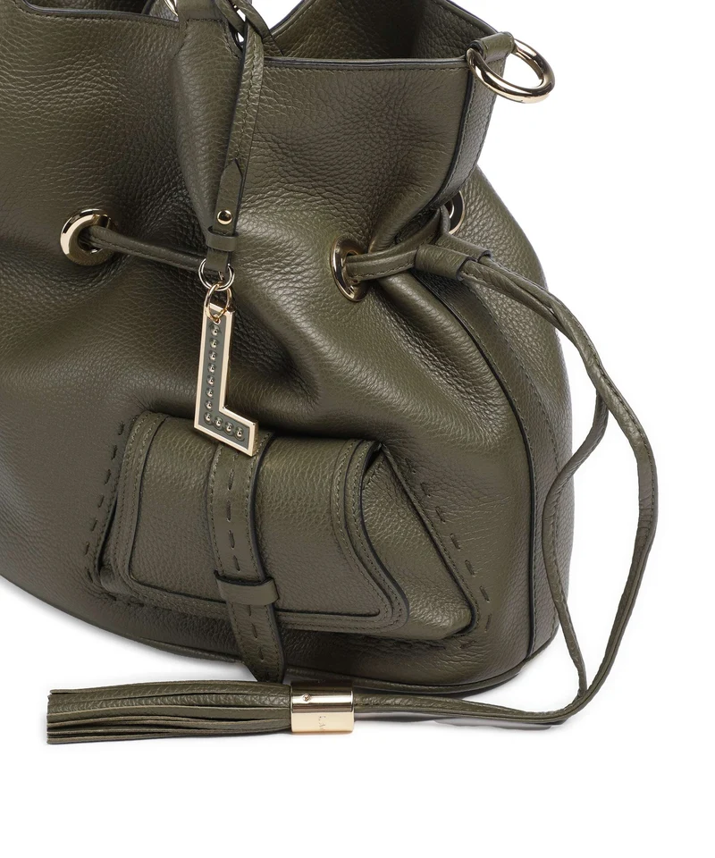Lancel Premier Flirt M Sac seau dark khaki